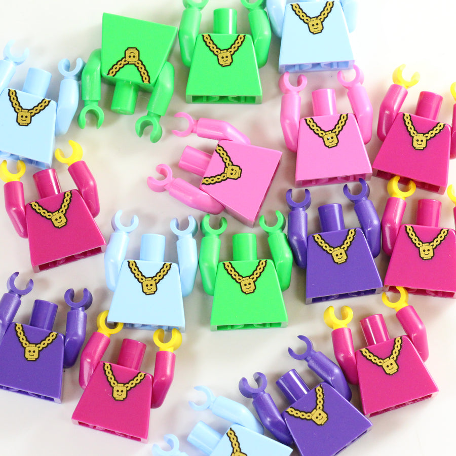 Minifig Head Chain Torso – custom LEGO-compatible minifigure item by BrickTactical, alternate view