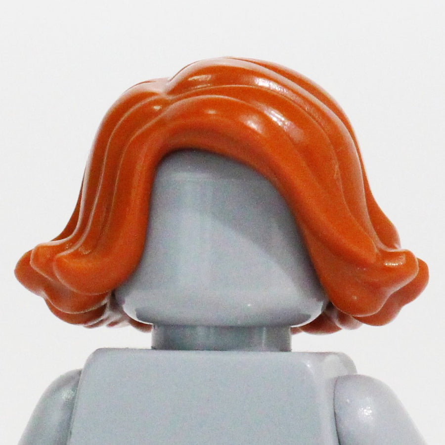 Female Hair #3 (Dark Orange) – custom LEGO-compatible minifigure item by BrickTactical