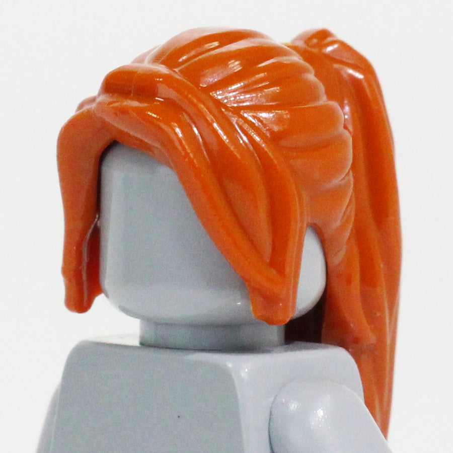 Female Hair #2 (Dark Orange) – custom LEGO-compatible minifigure item by BrickTactical