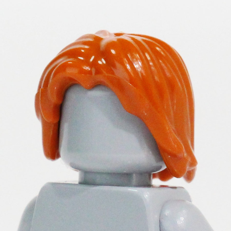 Long Hair (Dark Orange) – custom LEGO-compatible minifigure item by BrickTactical