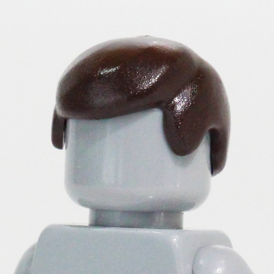 Simple Hair (Dark Brown) – custom LEGO-compatible minifigure item by BrickTactical