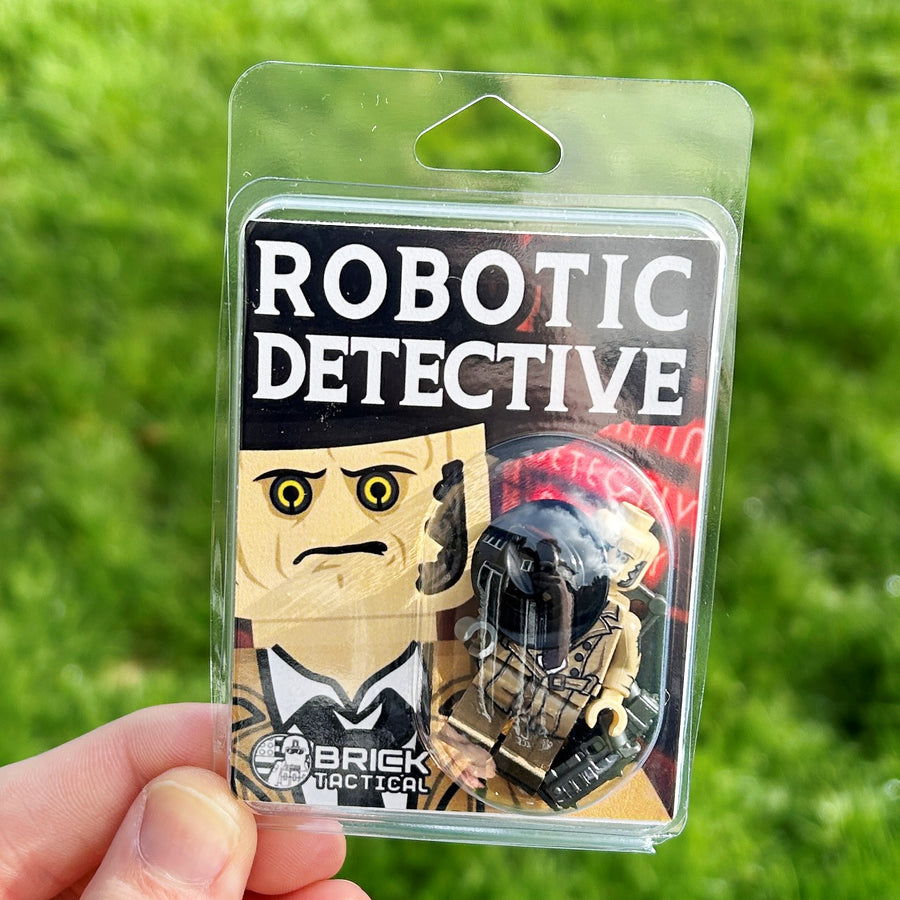 Robotic Detective – custom LEGO-compatible minifigure item by BrickTactical, alternate view