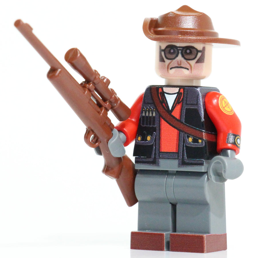 Sniper (Red) – custom LEGO-compatible minifigure item by BrickTactical