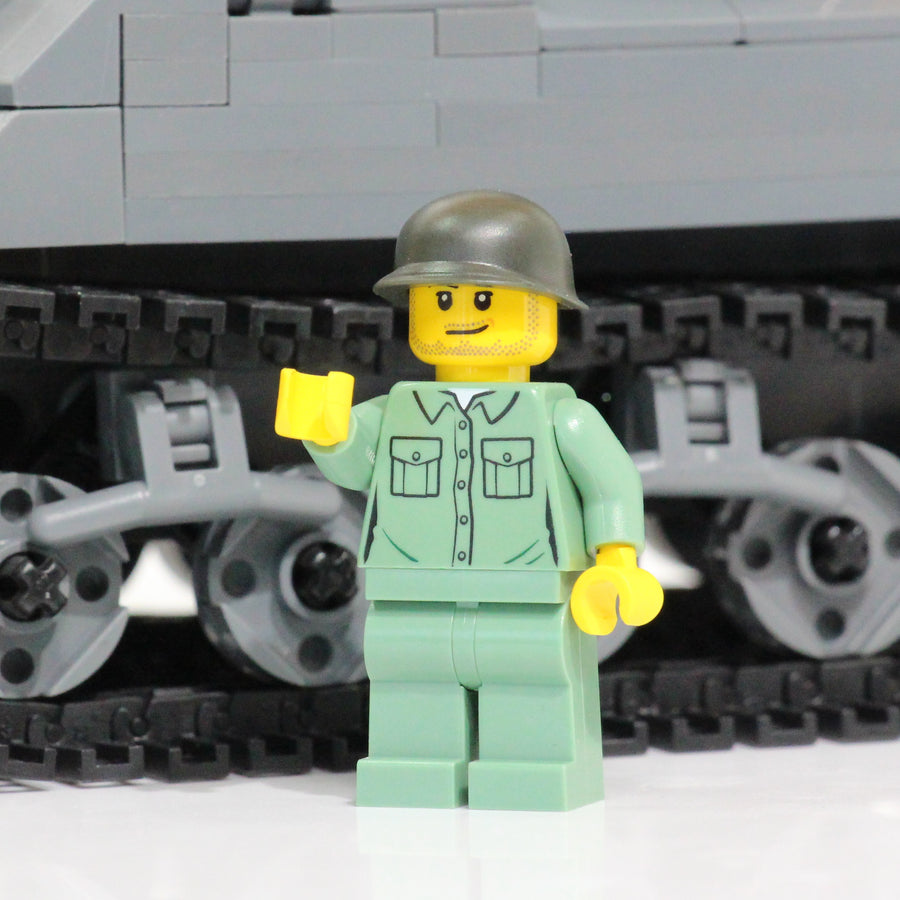 M4 Sherman Tank – custom LEGO-compatible minifigure item by BrickTactical, alternate view