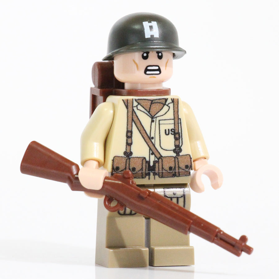 WW2 American Captain – custom LEGO-compatible minifigure item by BrickTactical