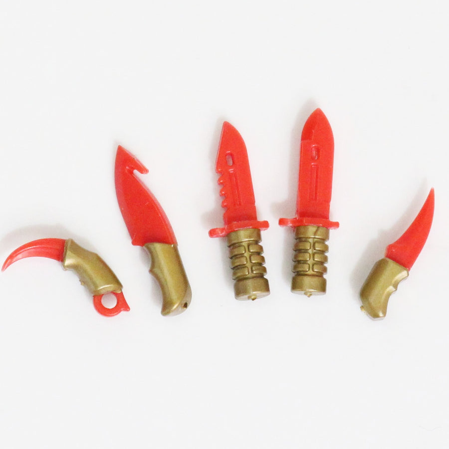 Overmolded Blade Pack – custom LEGO-compatible minifigure item by BrickTactical, alternate view