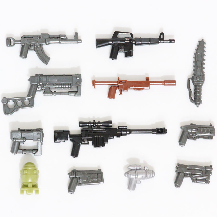 Wasteland Weapon Pack – custom LEGO-compatible minifigure item by BrickTactical