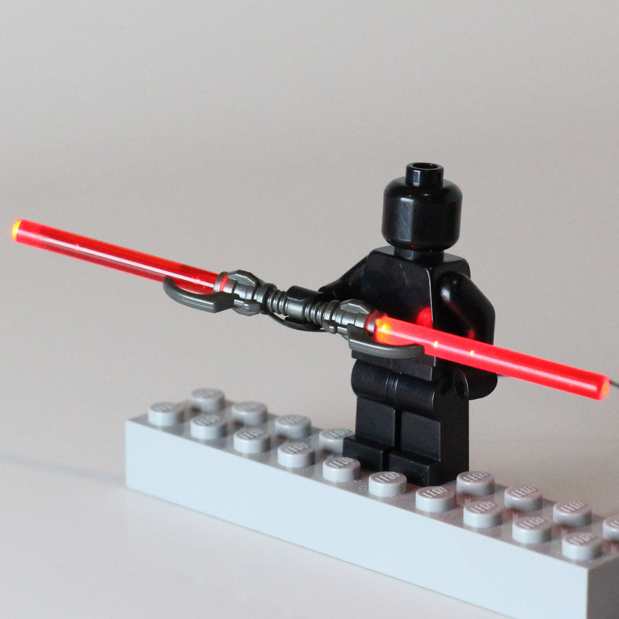 Light-Up Curved Assassin Hilt (Gunmetal) – custom LEGO-compatible minifigure item by BrickTactical
