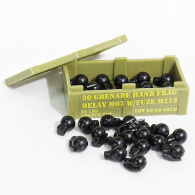 M67 Frag Grenade Crate – custom LEGO-compatible minifigure item by BrickTactical