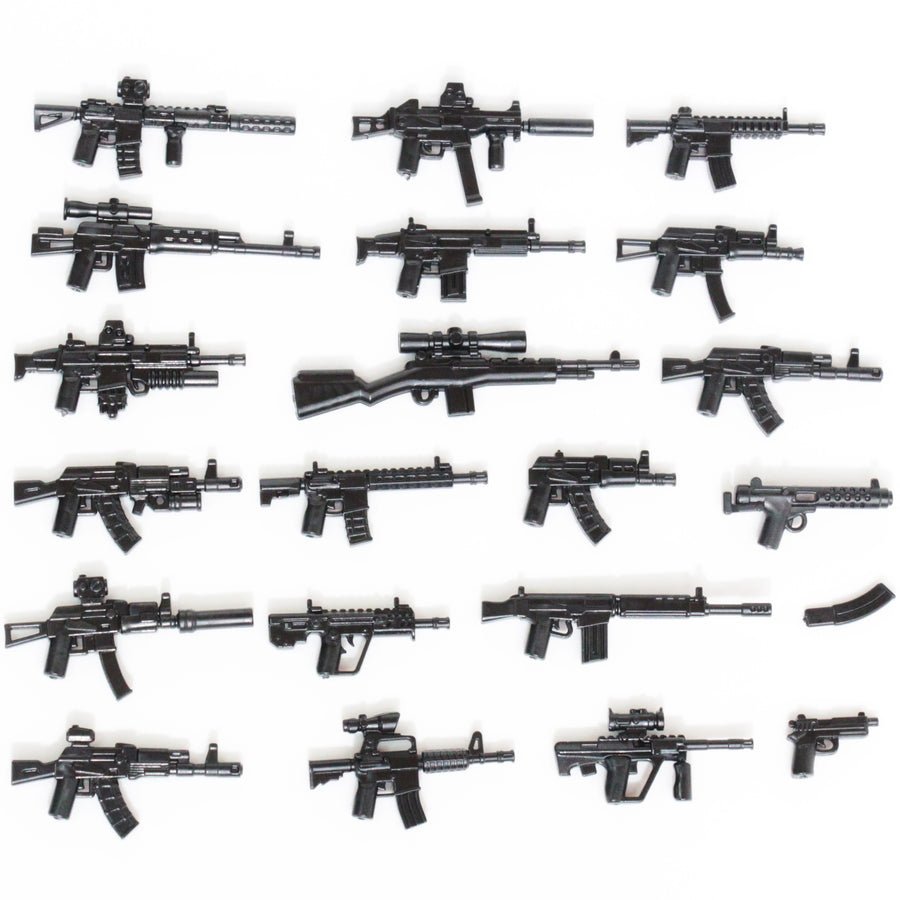 Urban Warfare Weapon Pack – custom LEGO-compatible minifigure item by BrickTactical