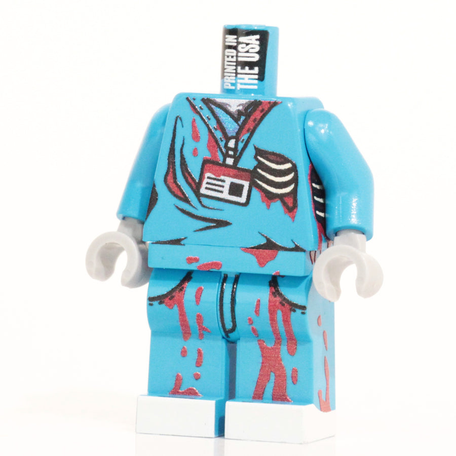 Zombie Nurse – custom LEGO-compatible minifigure item by BrickTactical