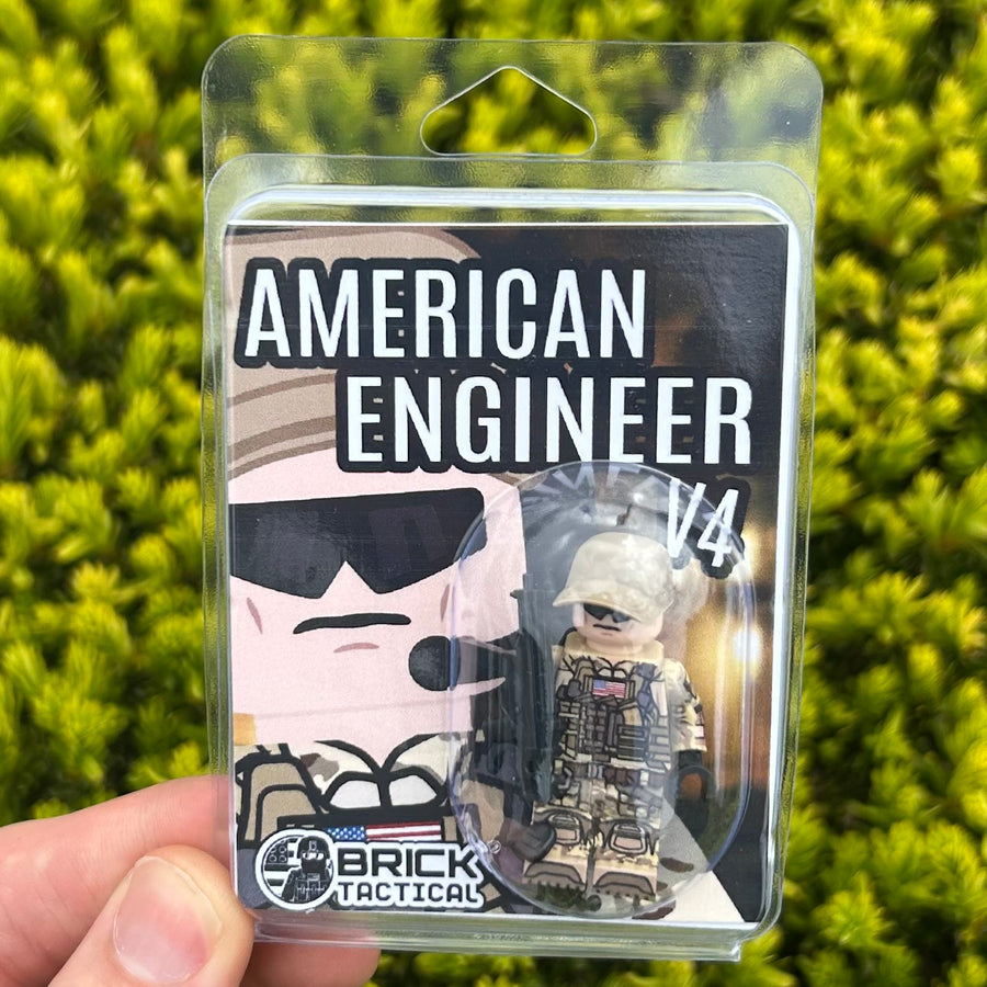 BrickTactical Custom LEGO Minifigure American Engineer V4 view 3