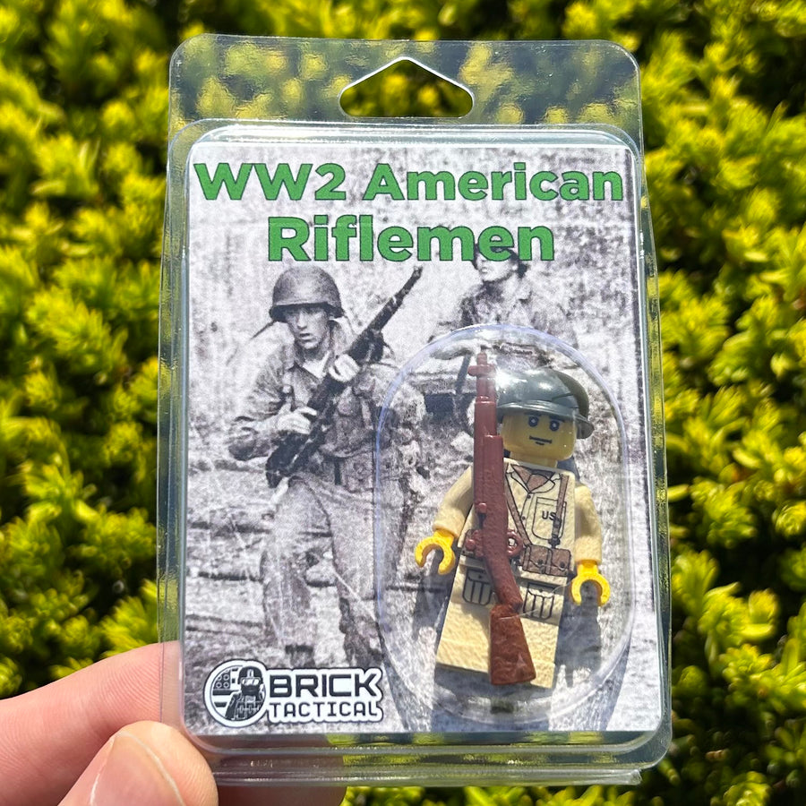 WW2 American Riflemen – custom LEGO-compatible minifigure item by BrickTactical, alternate view