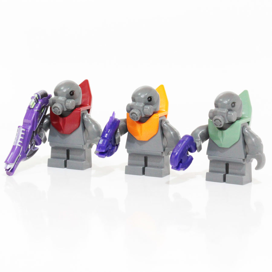 BrickTactical Custom LEGO Minifigures Alien Soldier Battle Pack