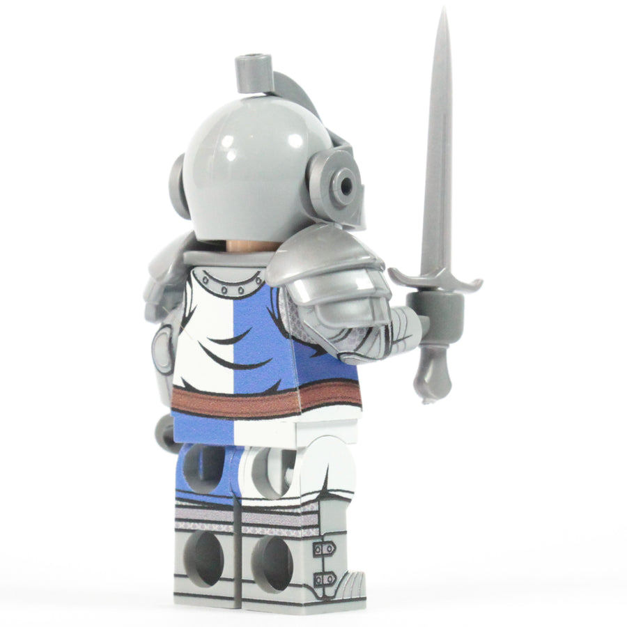 Crusader Knight – custom LEGO-compatible minifigure item by BrickTactical, alternate view