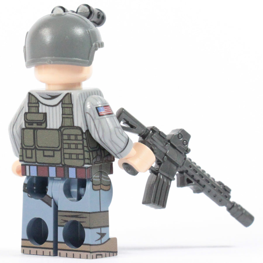 Private Military Contractor – custom LEGO-compatible minifigure item by BrickTactical, alternate view