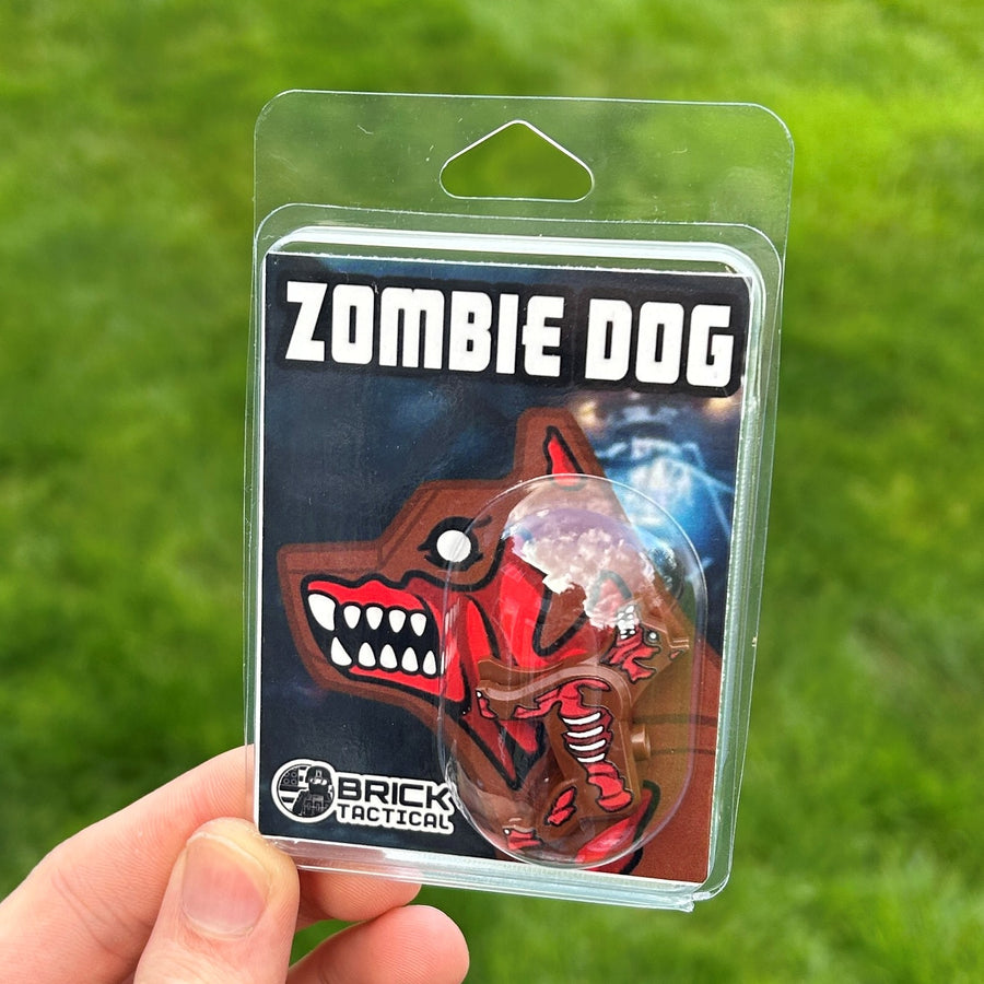 Zombie Dog (Brown) – custom LEGO-compatible minifigure item by BrickTactical, alternate view