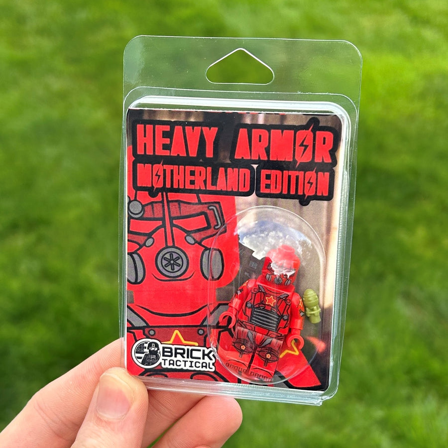 Heavy Armor Motherland Edition – custom LEGO-compatible minifigure item by BrickTactical, alternate view