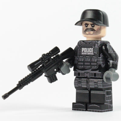 Secret Service Sniper – custom LEGO-compatible minifigure item by BrickTactical