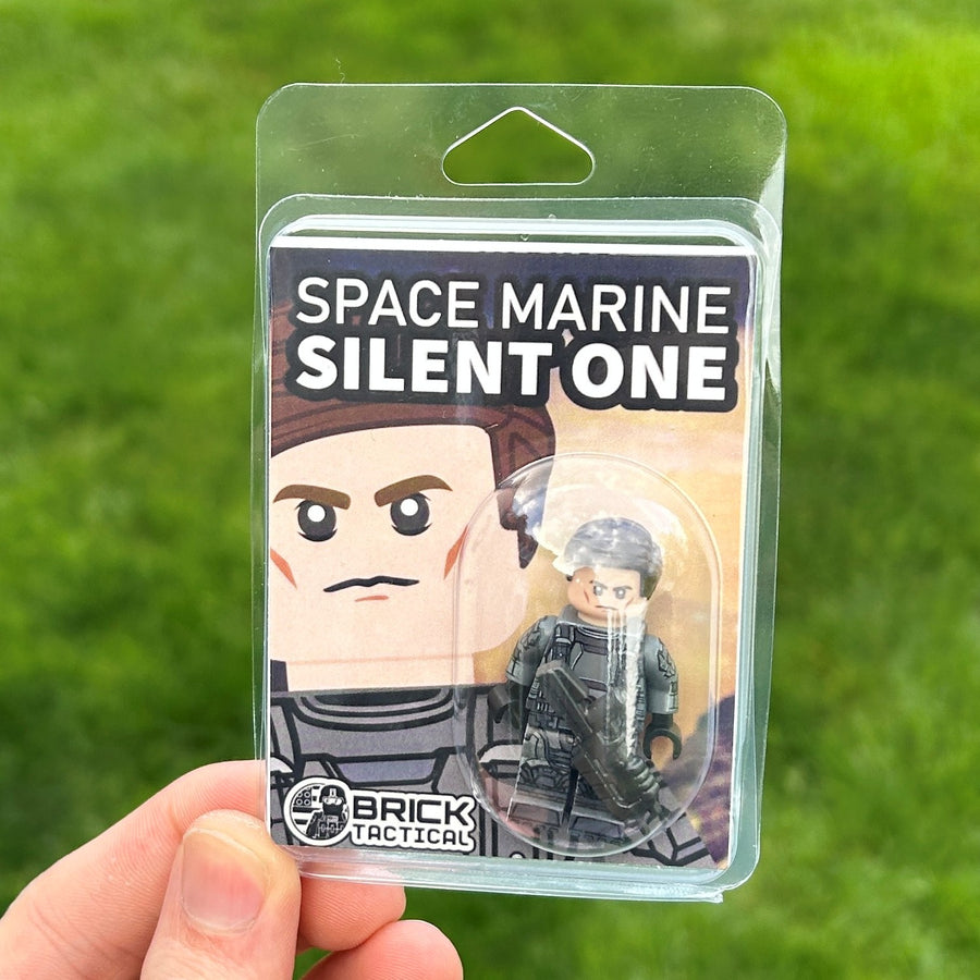 Space Marine Silent One – custom LEGO-compatible minifigure item by BrickTactical, alternate view