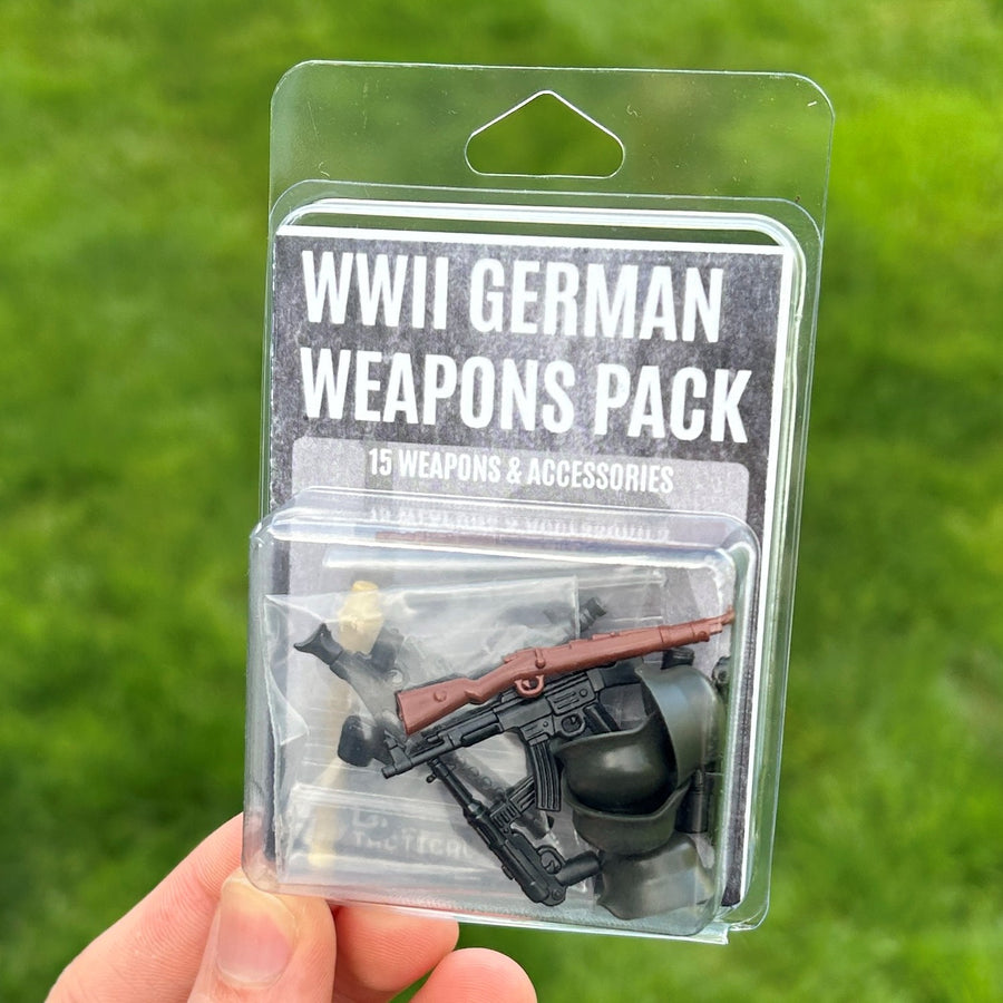 WW2 German Weapon Pack – custom LEGO-compatible minifigure item by BrickTactical, alternate view