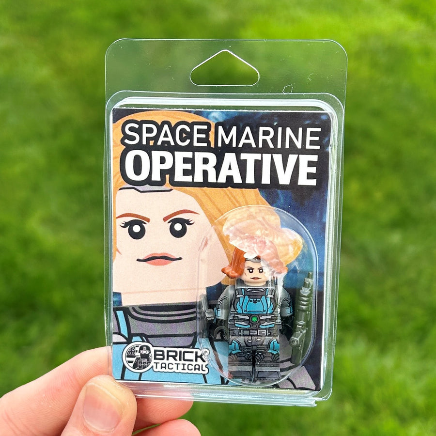 Space Marine Operative – custom LEGO-compatible minifigure item by BrickTactical, alternate view