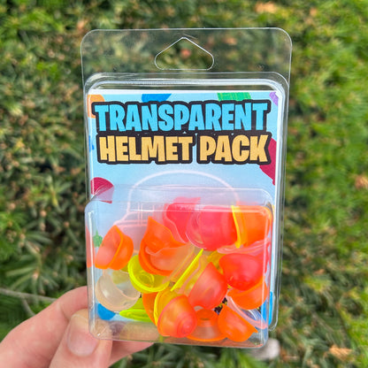 Transparent Helmet Pack - 30 Helmets