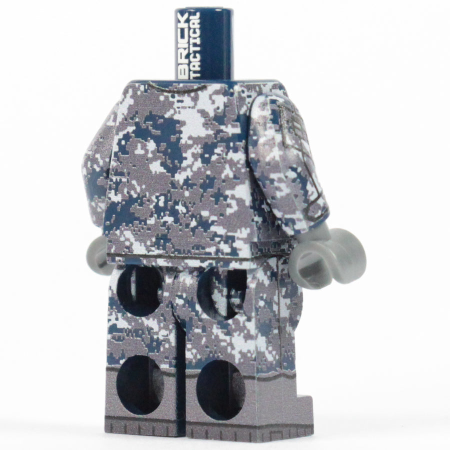 Navy Camo Body – custom LEGO-compatible minifigure item by BrickTactical, alternate view