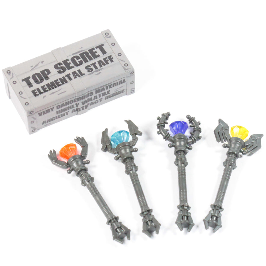 Elemental Staffs – custom LEGO-compatible minifigure item by BrickTactical