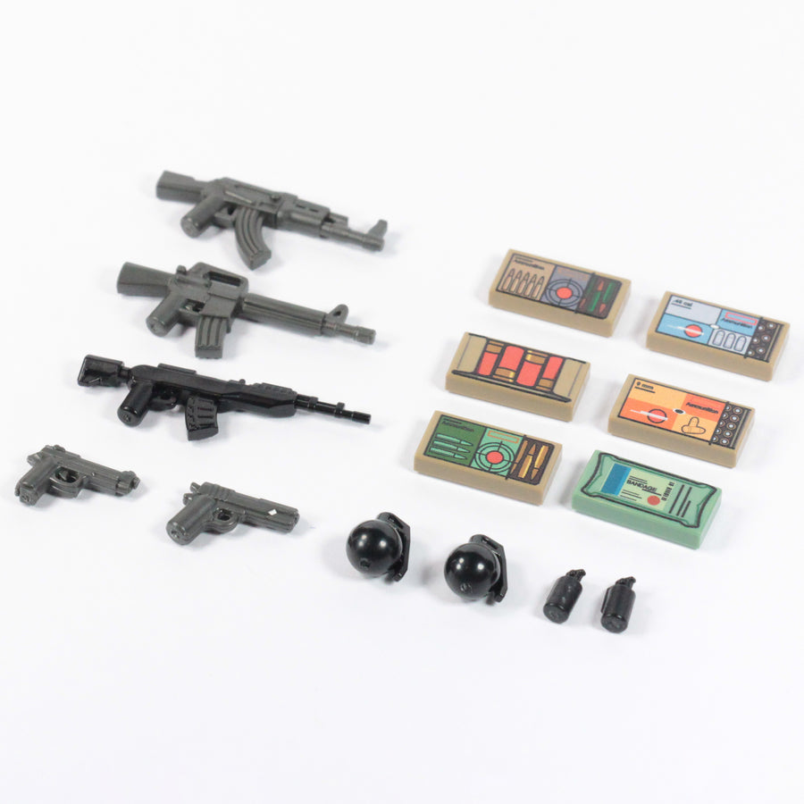 Unknown Weapon Pack – custom LEGO-compatible minifigure item by BrickTactical, alternate view
