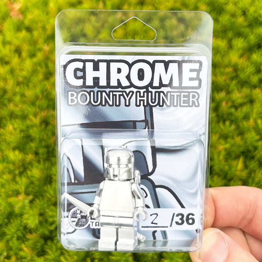 Chrome Bounty Hunter - LIMITED EDITION 1/36 – custom LEGO-compatible minifigure item by BrickTactical
