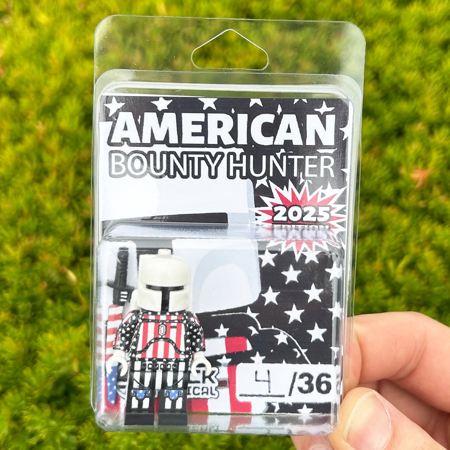 BrickTactical Custom LEGO Minifigure American Bounty Hunter Limited Edition 1/36 view 2