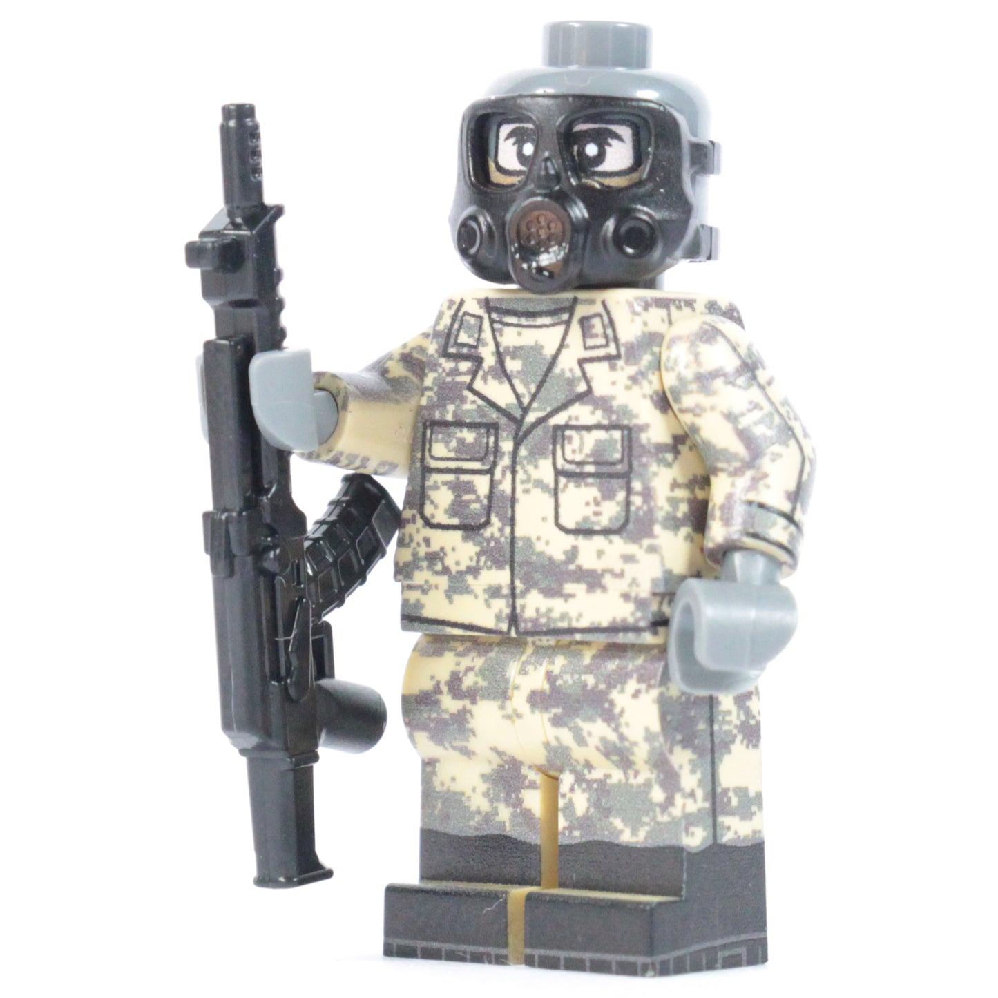 Camo Gas Mask Soldier