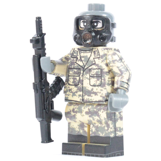 Camo Gas Mask Soldier