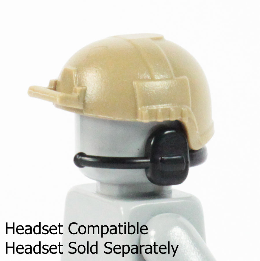 Military Helmet – custom LEGO-compatible minifigure item by BrickTactical, alternate view