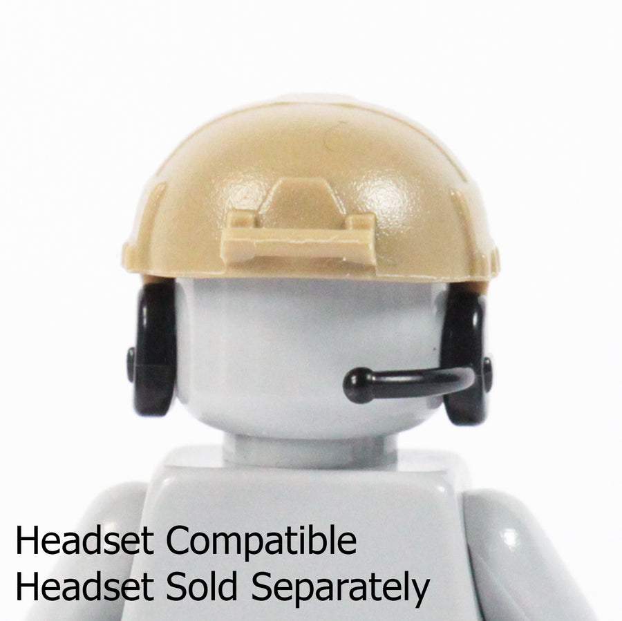 Military Helmet – custom LEGO-compatible minifigure item by BrickTactical, alternate view