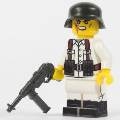 WW2 Winter German MP40 Gunner – custom LEGO-compatible minifigure item by BrickTactical