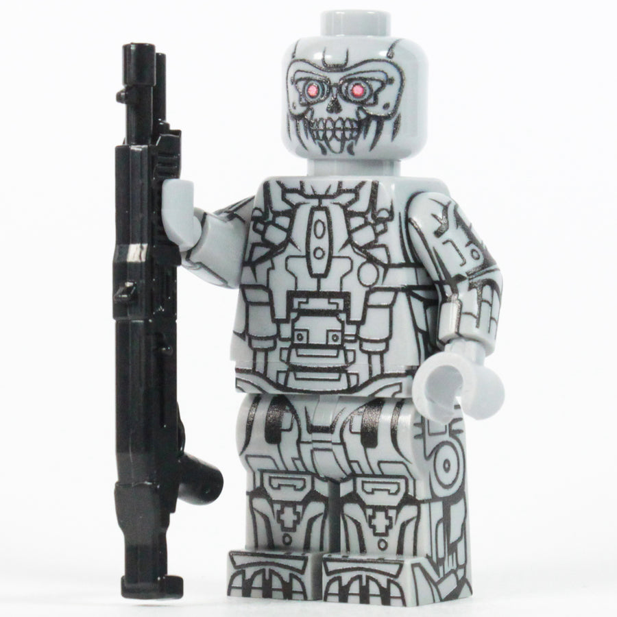 Metallic Cyborg – custom LEGO-compatible minifigure item by BrickTactical