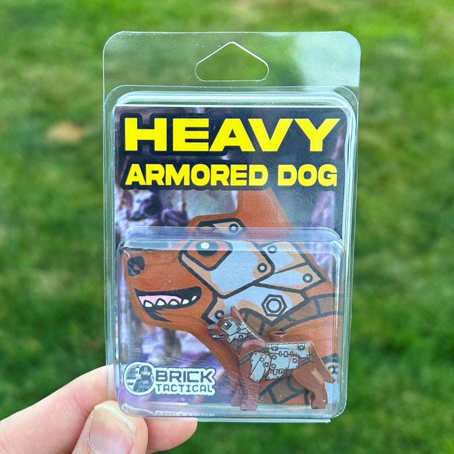 Heavy Armored Dog – custom LEGO-compatible minifigure item by BrickTactical, alternate view