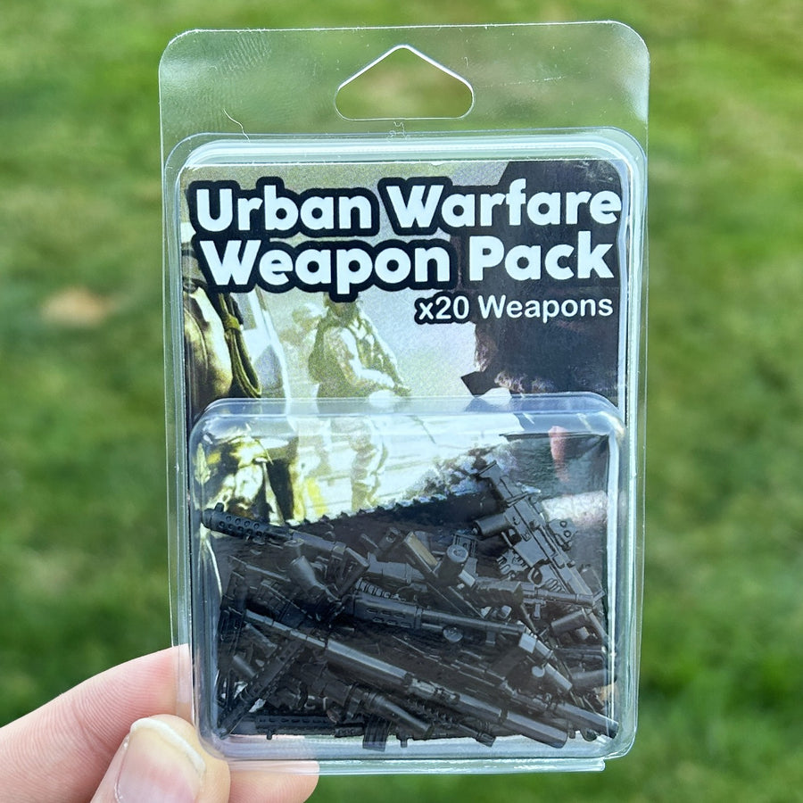 Urban Warfare Weapon Pack – custom LEGO-compatible minifigure item by BrickTactical, alternate view