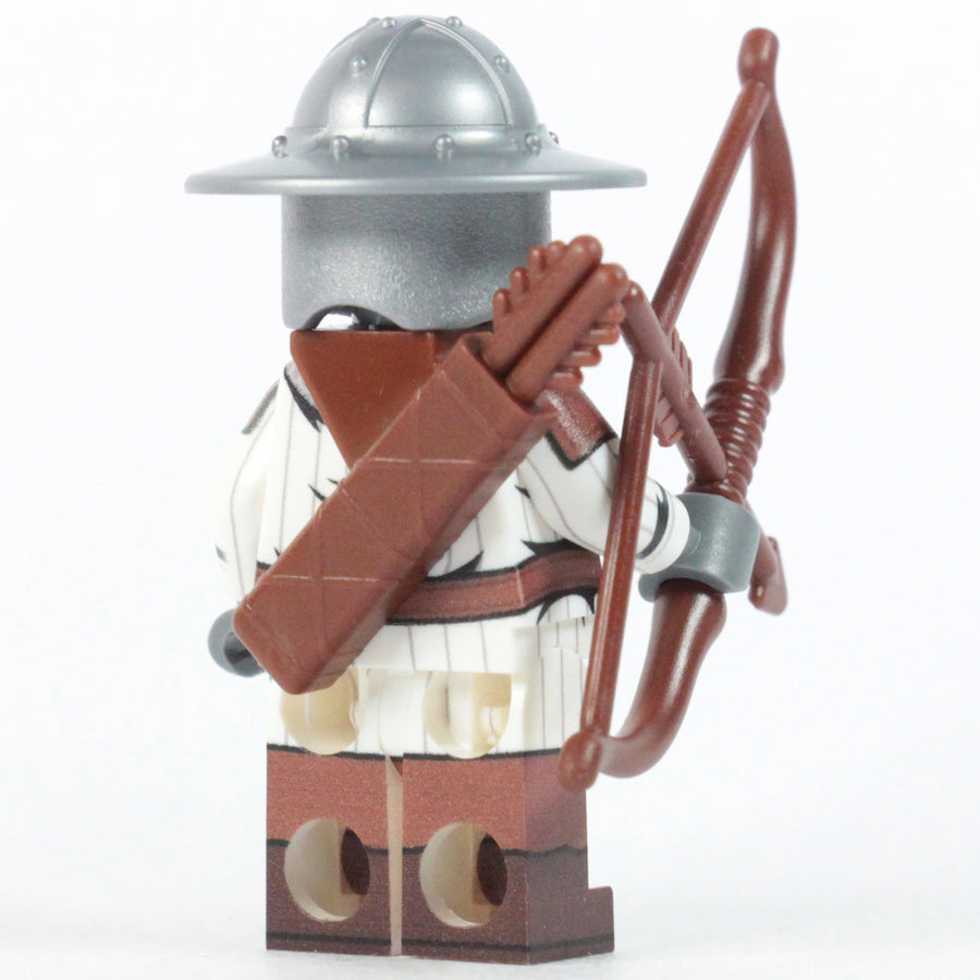 Medieval Archer – custom LEGO-compatible minifigure item by BrickTactical, alternate view