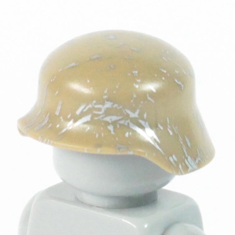 Scratched Stahlhelm – custom LEGO-compatible minifigure item by BrickTactical, alternate view