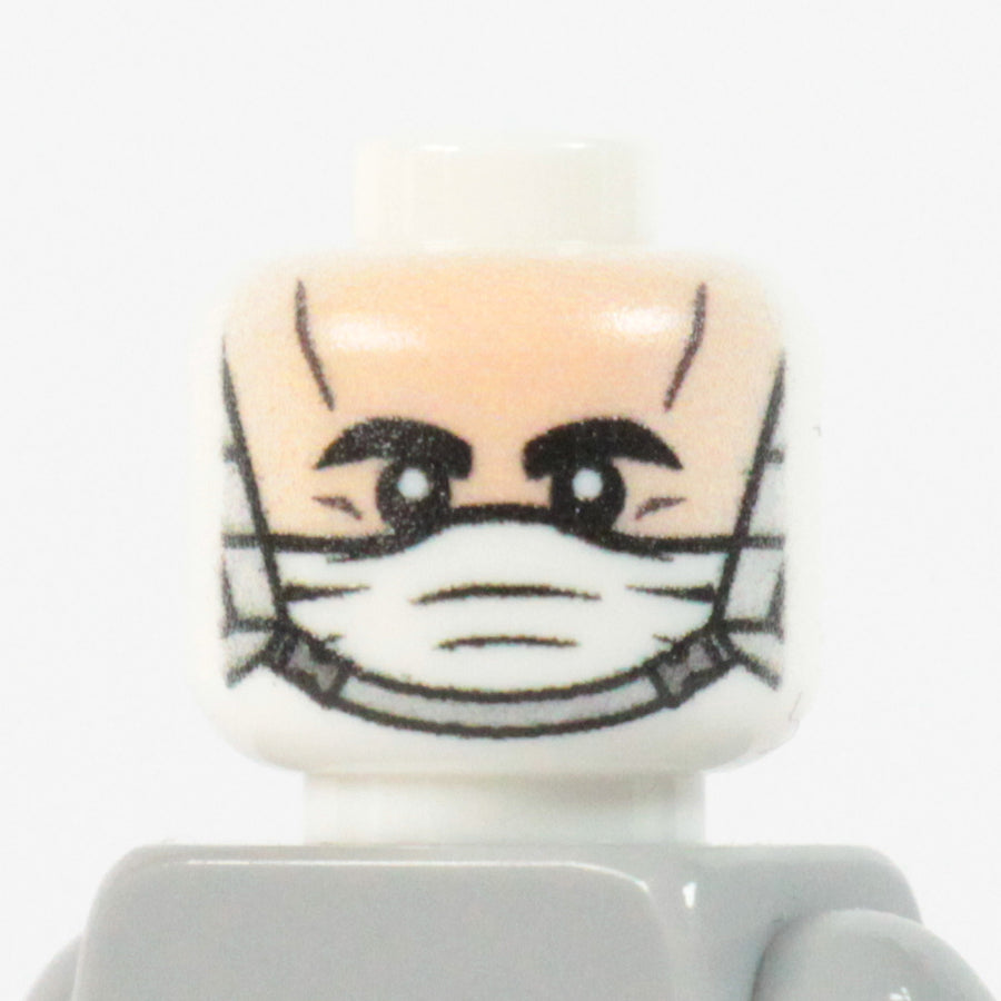 Winter Military Head – custom LEGO-compatible minifigure item by BrickTactical