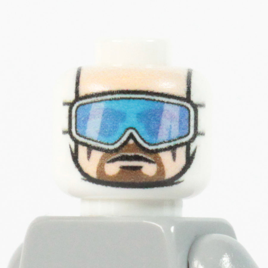 Winter Blue Goggle Head – custom LEGO-compatible minifigure item by BrickTactical