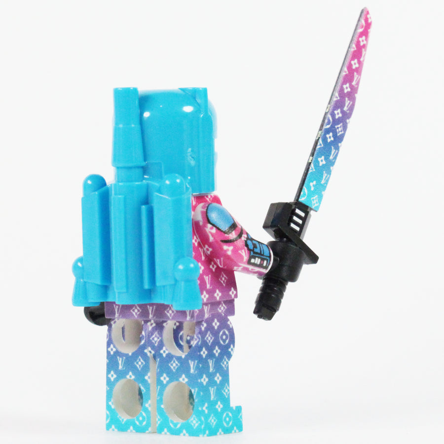 Faded Crystal Bounty Hunter - LIMITED EDITION 1/36 – custom LEGO-compatible minifigure item by BrickTactical, alternate view