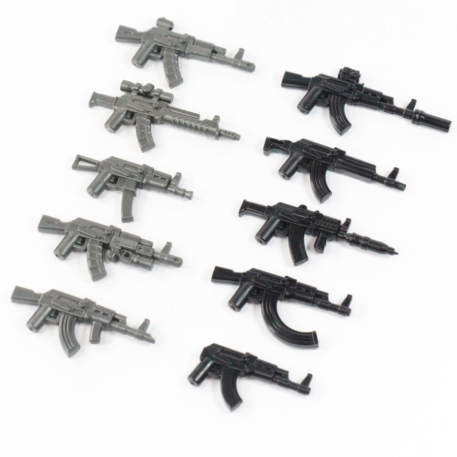 Tactical AK Weapon Pack – custom LEGO-compatible minifigure item by BrickTactical, alternate view