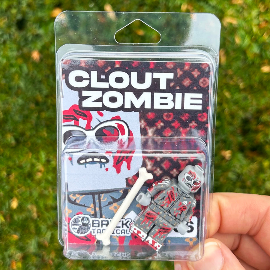 Clout Zombie - LIMITED EDITION 1/36 – custom LEGO-compatible minifigure item by BrickTactical, alternate view