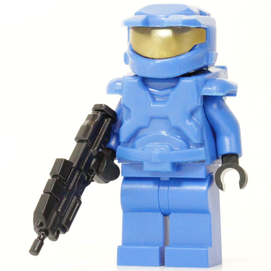 BrickTactical Custom LEGO Minifigure Blue Space Marine