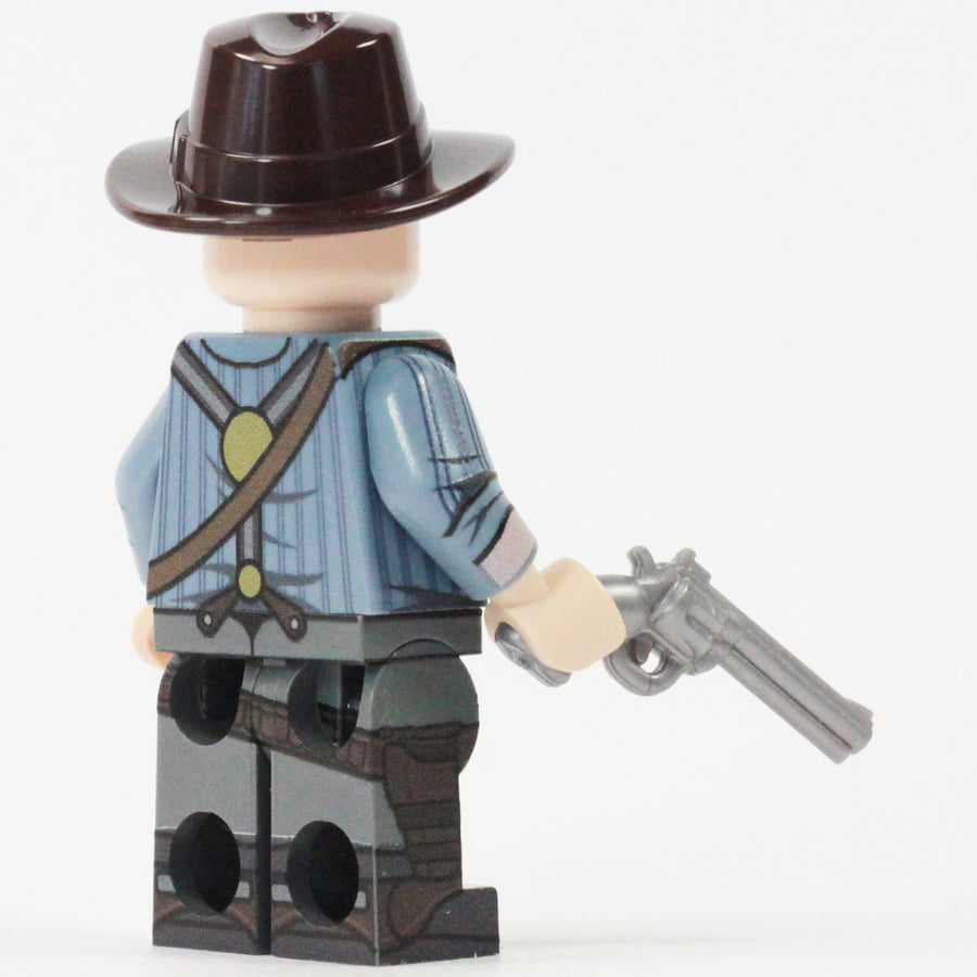Coughing Cowboy – custom LEGO-compatible minifigure item by BrickTactical, alternate view