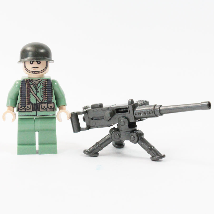 WW2 American Heavy Gunner – custom LEGO-compatible minifigure item by BrickTactical, alternate view